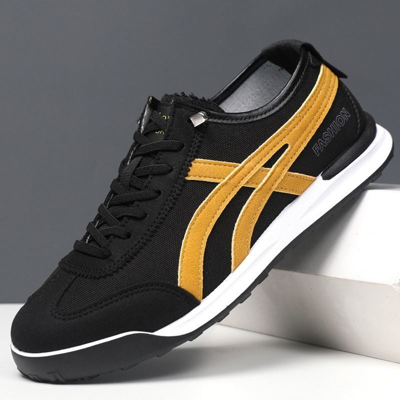 Ανδρικά καλοκαιρινά sneakers, διαπνέον καμβά επάνω μέρος, ελαφρύ χαμηλό προφίλ, casual παπούτσια με EVA πάτο και σόλα injection-molded