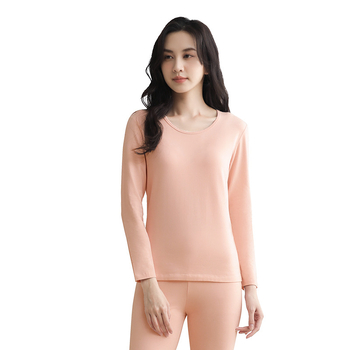 Unisex set toplog donjeg rublja od čistog pamuka, 201-250 g/m², okrugli izrez, dugi rukavi i dugi hlače, antistatijski i antibakterijski