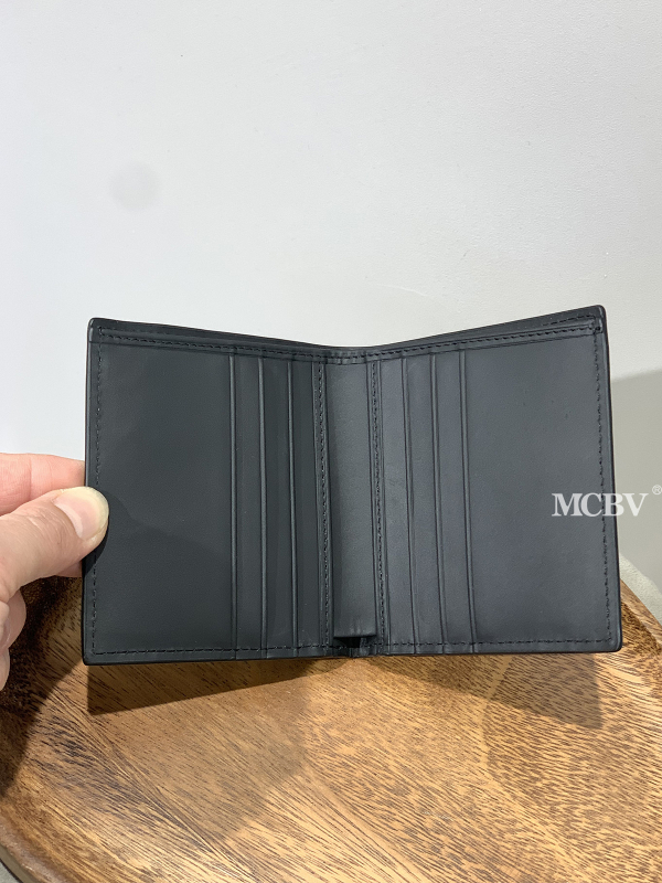 MCBV Novčanik od kože prvog sloja, ručno izrađen, s višestrukim pretincima za kartice i velikim kapacitetom