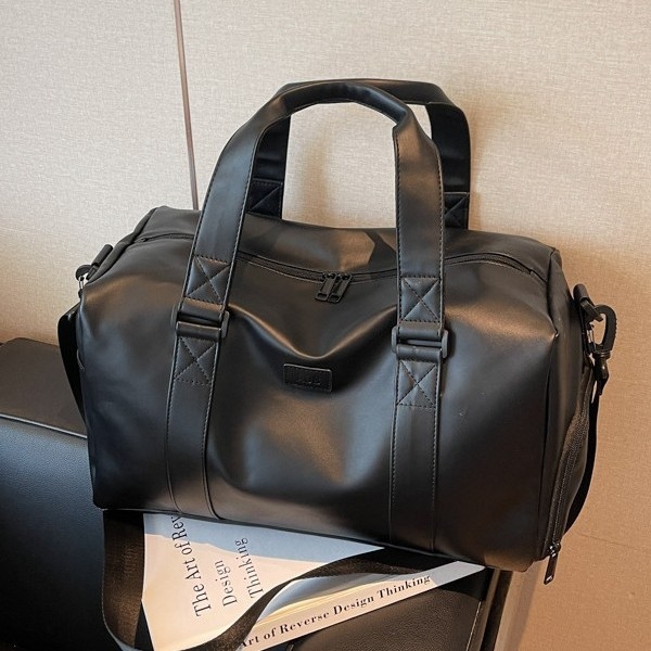 Unisex PU kožna torba za poslovna putovanja, nosiva preko ramena i crossbody, kapacitet 36–55 L, otporna na habanje, podstava od poliestera