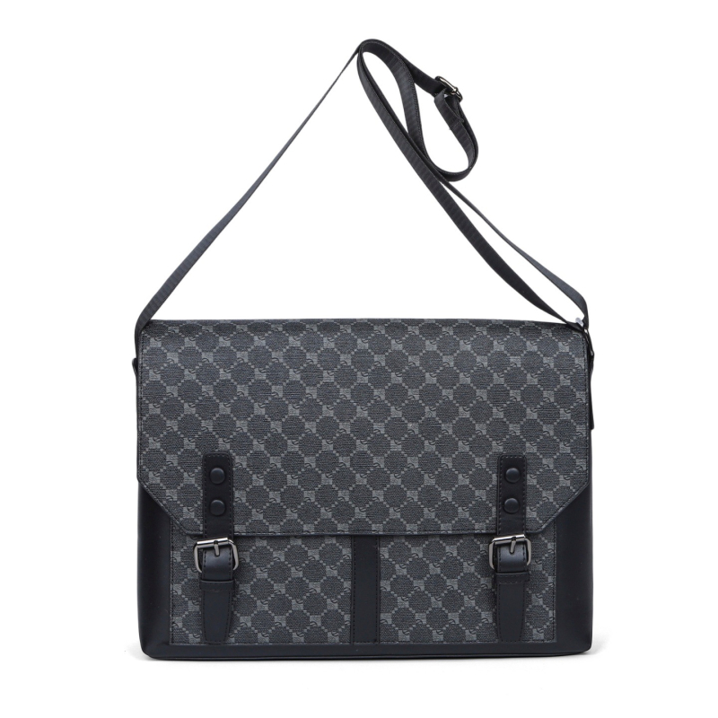 Muška crossbody torbica, karirani uzorak, PU, vodootporna, protiv krađe, otporna na udarce