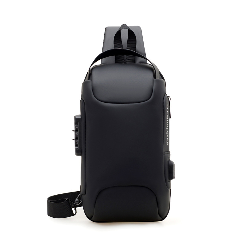 Muška torba za prsa za outdoor športove, vodootporna, otporna na habanje, Filmski materijal, podstava od poliestera, jesen 2025