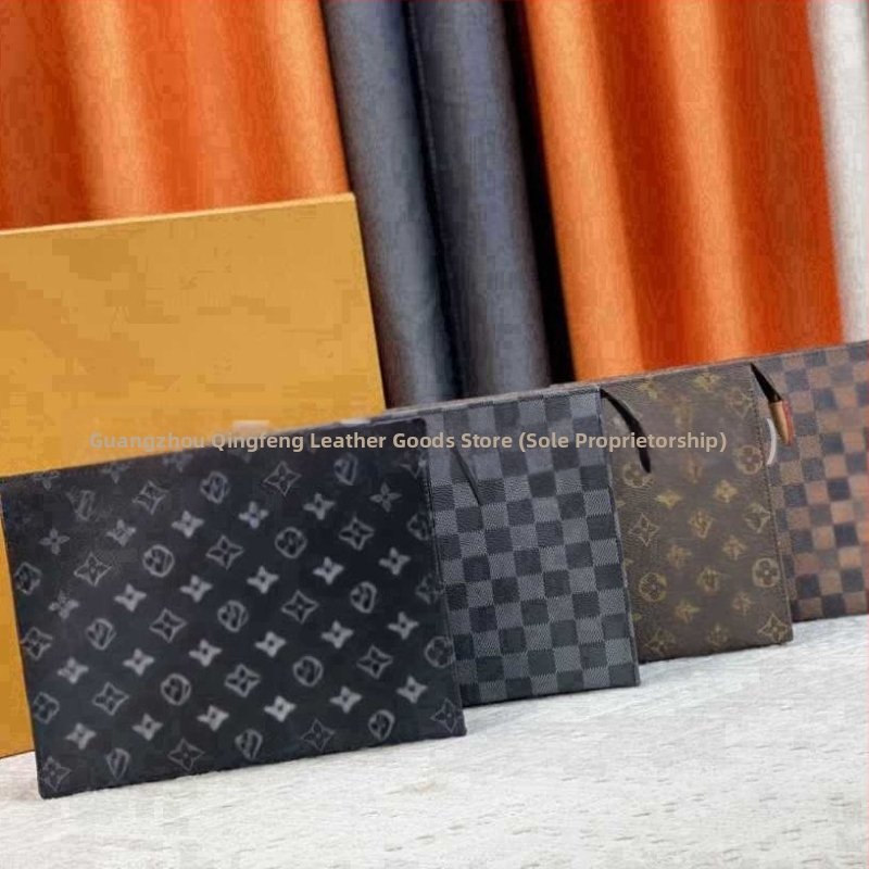 Unisex PU clutch taška – ultraľahká, veľká kapacita, vzor s písmenami, podšívka z polyesteru