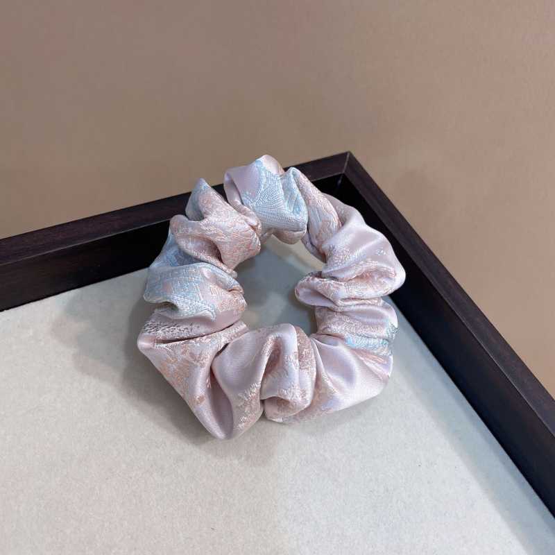 Ръчно изработен комплект аксесоари за коса: жакардова тъкан, включва щипка за коса с панделка и лента за глава; нов китайски стил, висока еластичност