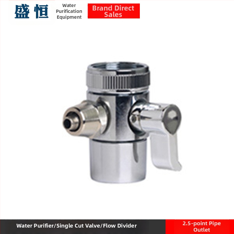 Клапан за превключване на филтър за пречистване на вода, меден, електроплатен, водоразделител, 100°C