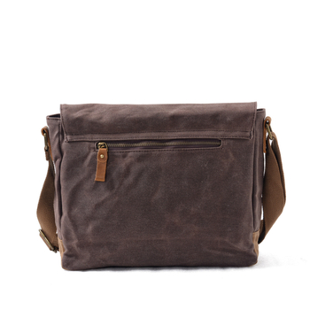 Muška platnena crossbody torba od platna | vodootporna, RFID zaštita, otpornost na rezanje, za 12-inčni laptop