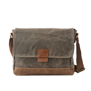 Muška platnena crossbody torba od platna | vodootporna, RFID zaštita, otpornost na rezanje, za 12-inčni laptop