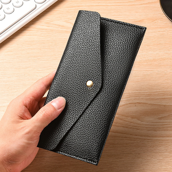 Duga PU kožna novčanka — clutch torba uličnog stila, PU podstava, proljeće 2025, pogodno za pohranu
