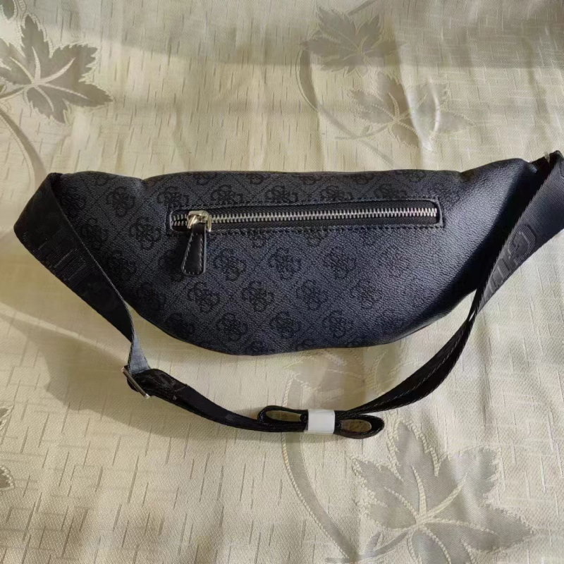 Muška prsna torbica s natpisom slovima, PU materijal, ultra lagana, gradski stil, podstava od poliestera