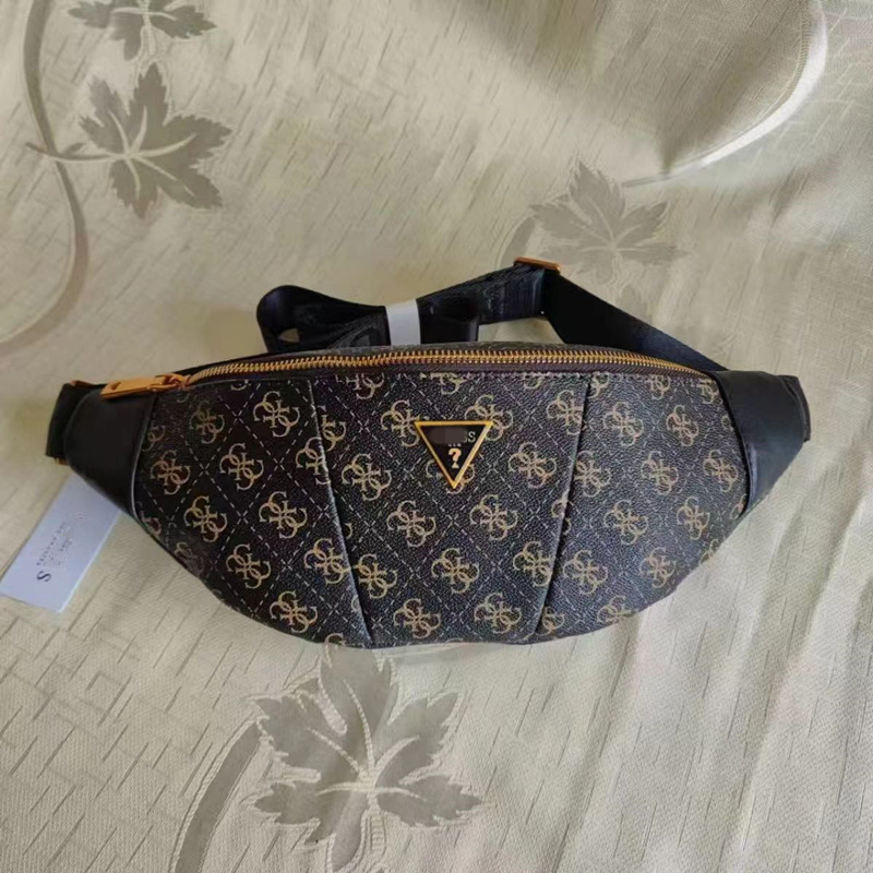 Muška prsna torbica s natpisom slovima, PU materijal, ultra lagana, gradski stil, podstava od poliestera