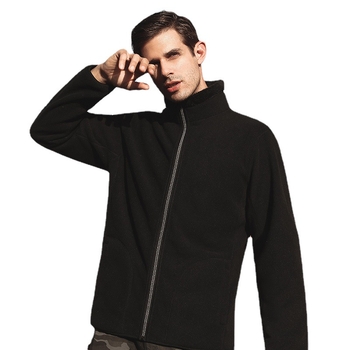 Unisex megfordítható polár fleece kabát kardigán stílusban, 100% kasmír, polár bélés, egyszínű