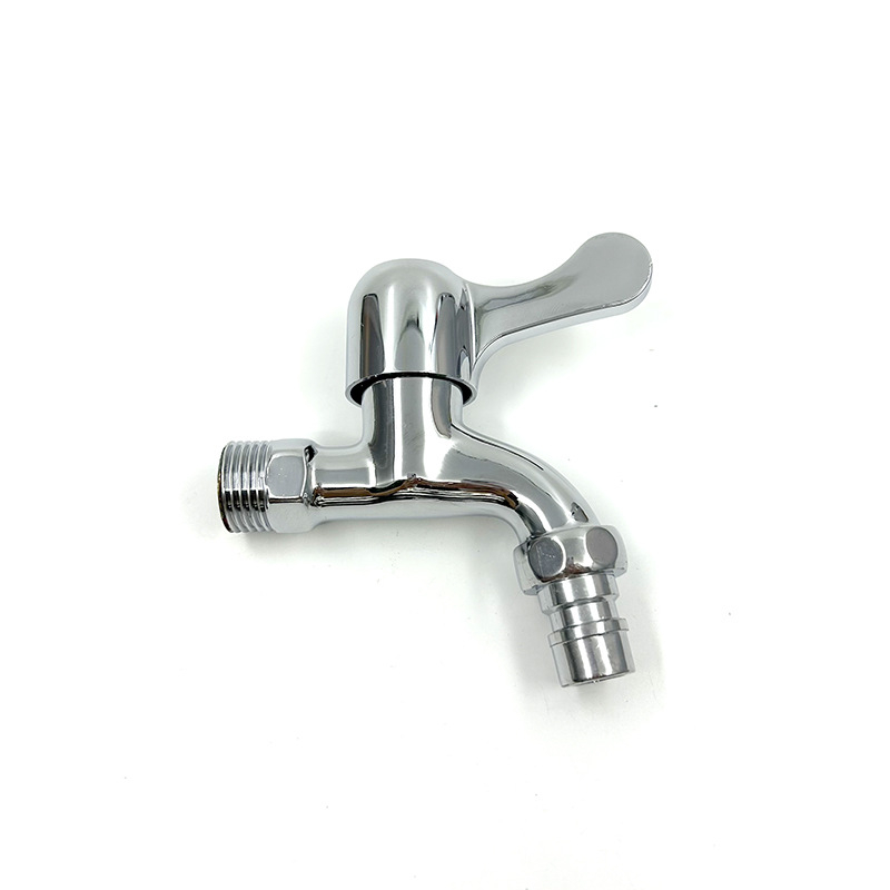 Prívod vody pre práčku, dizajn s jednopojazdovým kĺbom, telo zo zliatiny zinku, mosadzové jadro ventilu, vhodný pre pripojenie k práčke a umývadlu