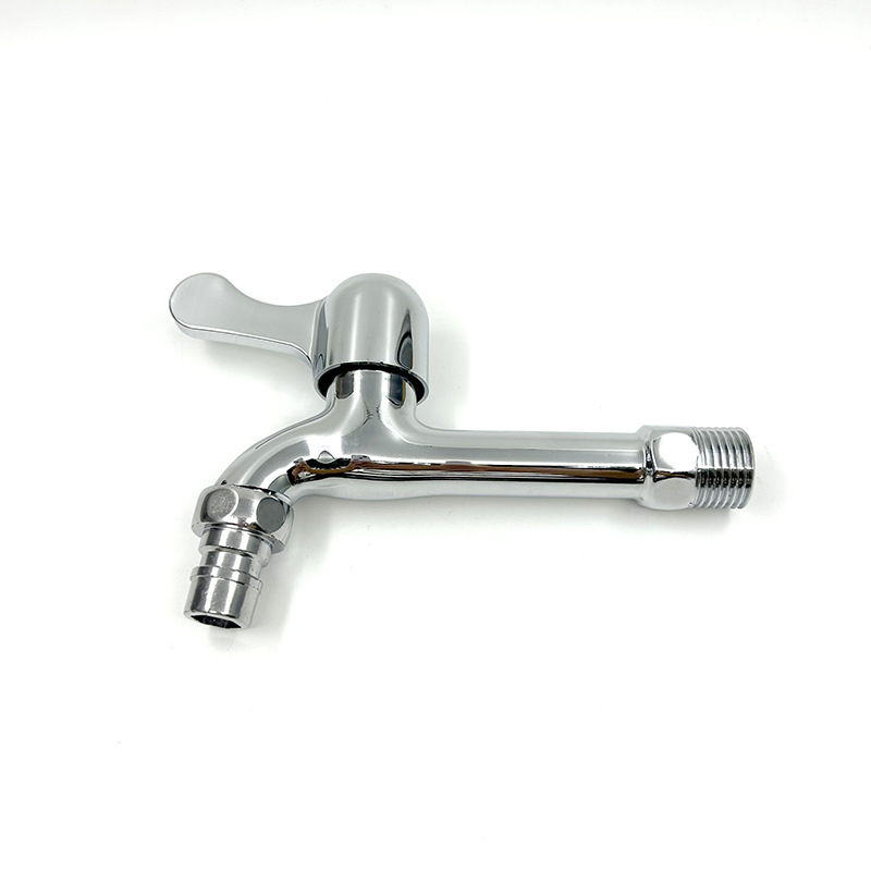 Prívod vody pre práčku, dizajn s jednopojazdovým kĺbom, telo zo zliatiny zinku, mosadzové jadro ventilu, vhodný pre pripojenie k práčke a umývadlu