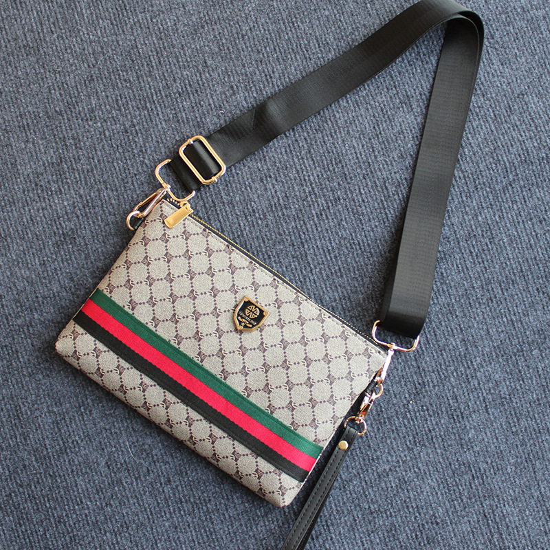 Muška crossbody torbica – ulični stil, PVC, prugasti uzorak, smanjenje opterećenja, Mini Dragon