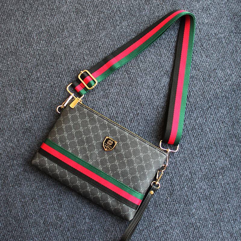 Muška crossbody torbica – ulični stil, PVC, prugasti uzorak, smanjenje opterećenja, Mini Dragon