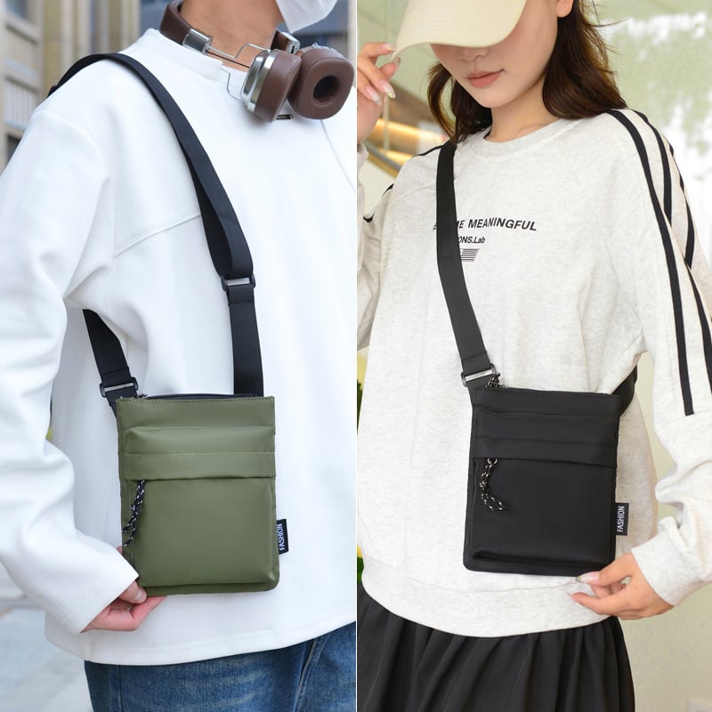 Muška crossbody torba za rameni, stil mladenački kampus, svila materijal, vodootporna, podstava od poliestera, proljeće 2025