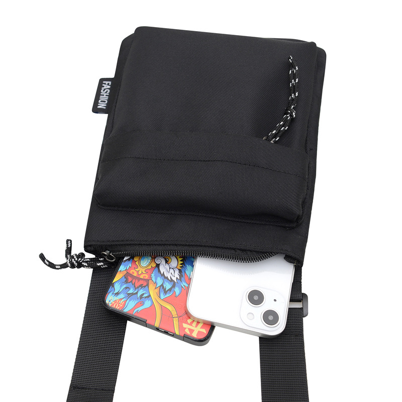 Muška crossbody torba za rameni, stil mladenački kampus, svila materijal, vodootporna, podstava od poliestera, proljeće 2025