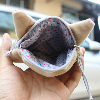 Novčanik za kovanice s motivom životinja, poliester, gradski minimalistički stil, 1 preklop, podstava poliester