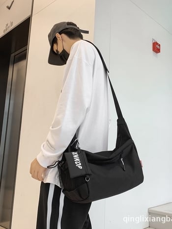 Muška crossbody torba, street style od najlona, prozračan dizajn za svakodnevnu upotrebu (Proljeće 2024)