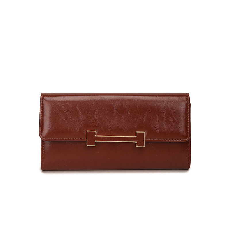 Női hosszú pénztárca, több kártyatálca, nagy kapacitás, PU anyag, kétoldalú hajtás, zipzár