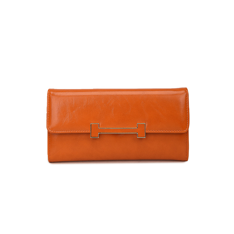 Női hosszú pénztárca, több kártyatálca, nagy kapacitás, PU anyag, kétoldalú hajtás, zipzár