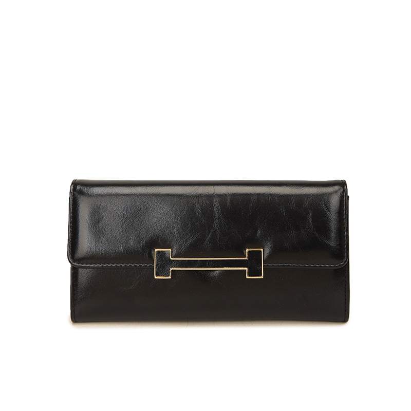 Női hosszú pénztárca, több kártyatálca, nagy kapacitás, PU anyag, kétoldalú hajtás, zipzár