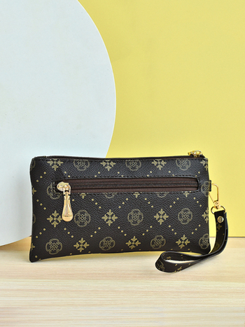 Mala kvadratna PU torbica, gradska jednostavnost, zatvarač, podstava od poliestera, ljeto 2024