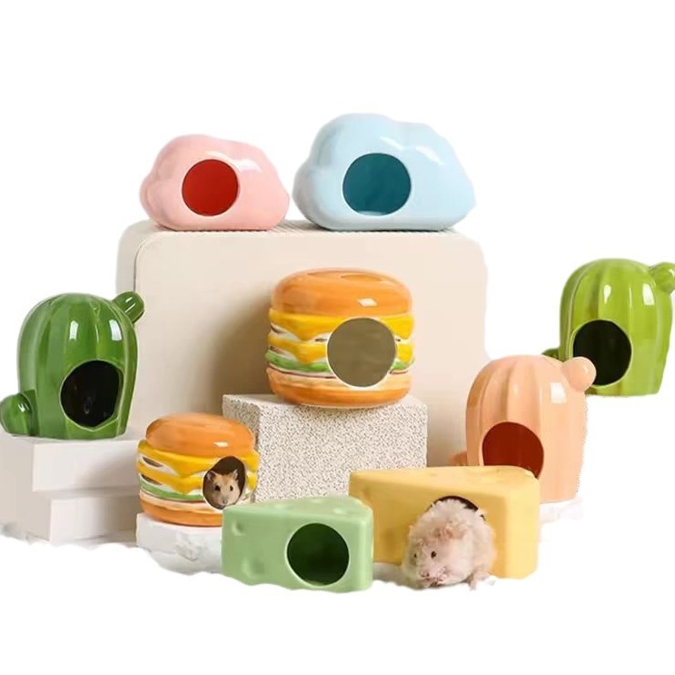 Κεραμικό καταφύγιο για χάμστερ με καλοκαιρινό δροσισμό και δημιουργική διαμόρφωση κλουβιού | Foam Fun | για χάμστερ | άνοιξη, καλοκαίρι, φθινόπωρο