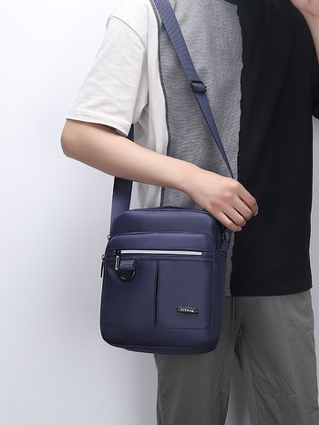 Muška torba preko ramena, urbani minimalistički stil, najlon, otporna na habanje, Shun Sai
