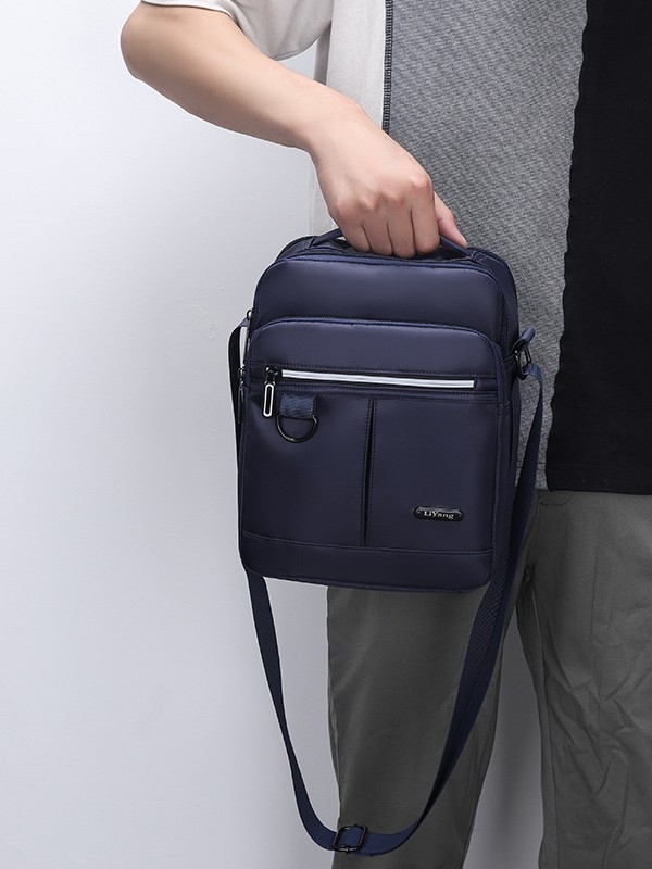 Muška torba preko ramena, urbani minimalistički stil, najlon, otporna na habanje, Shun Sai