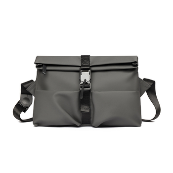 Muška crossbody torba, Urban Minimalist stil, PU materijal, poliester podstava, kompatibilna s 8-inčnim prijenosnim računalom