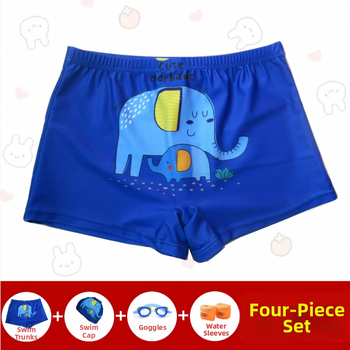 Slipuri de baie pentru băieți – Hai Shilin, poliester 88%, greutate 300 g/m², stil boxer