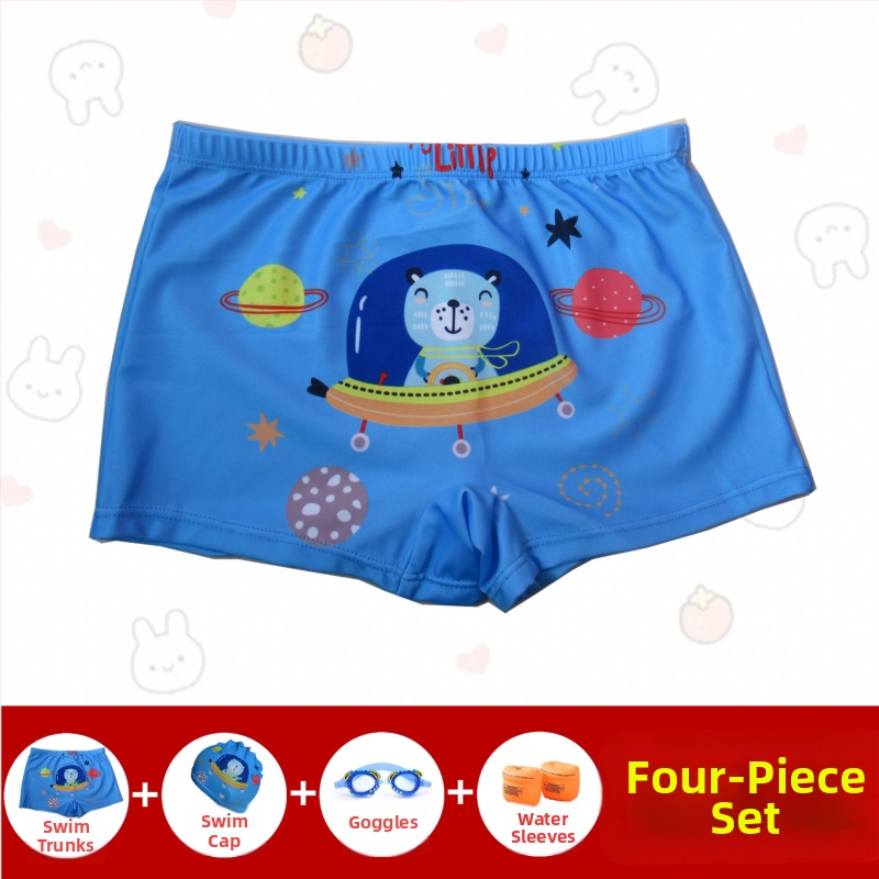 Detské plavecké šortky pre chlapcov – Hai Shilin, polyester 88%, 300 g/m², boxer štýl