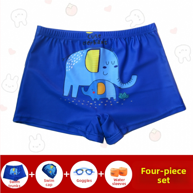 Slipuri de baie pentru băieți – Hai Shilin, poliester 88%, greutate 300 g/m², stil boxer