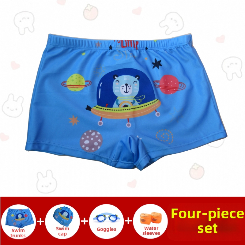 Slipuri de baie pentru băieți – Hai Shilin, poliester 88%, greutate 300 g/m², stil boxer