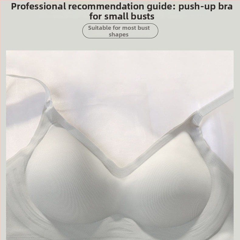 Bezšvová podprsenka s mäkkou oporou, bez drôtov, nylonový materiál 80–90%, priedušný, tvarovanie chrbta, pre ženy
