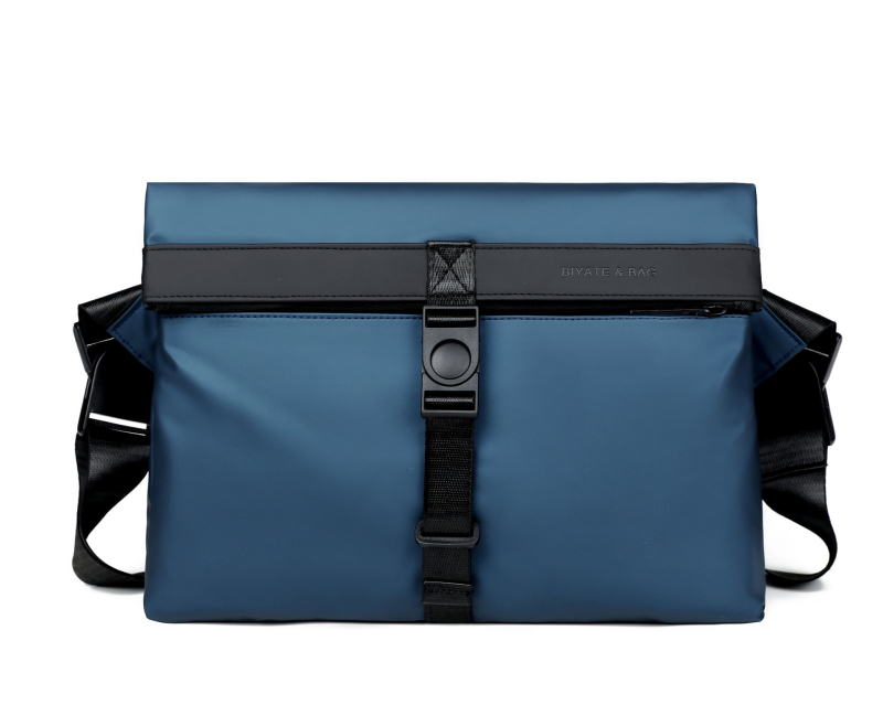 Muška PU crossbody torba, vodootporna, podstava od poliestera, gradski minimalistički stil za poslovna putovanja