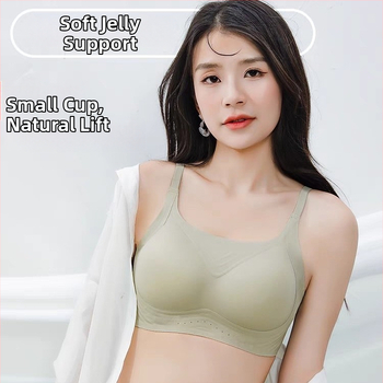 Bezšvová podprsenka s tenkými tvarovanými košíčkami, bez oceľových prvkov, pevné dvojité ramienka, vzadu trojradový háčik