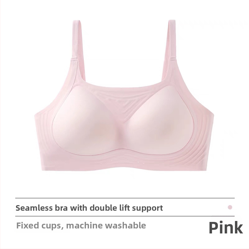 Bezšvová podprsenka s tenkými tvarovanými košíčkami, bez oceľových prvkov, pevné dvojité ramienka, vzadu trojradový háčik