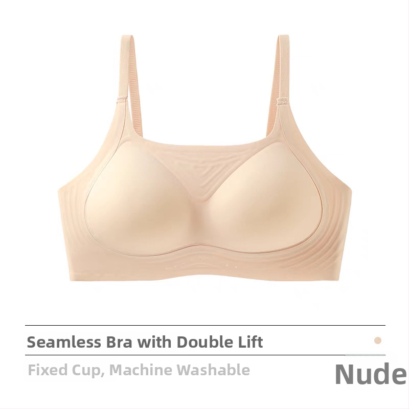 Bezšvová podprsenka s tenkými tvarovanými košíčkami, bez oceľových prvkov, pevné dvojité ramienka, vzadu trojradový háčik