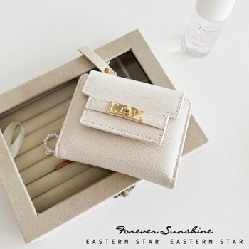 PU kožni novčanik s višestrukim džepovima za kartice — ženski kompaktni novčanik za kovanice, marka EASTERN STAR, model CL307-69B, podstava od poliestera, 2025