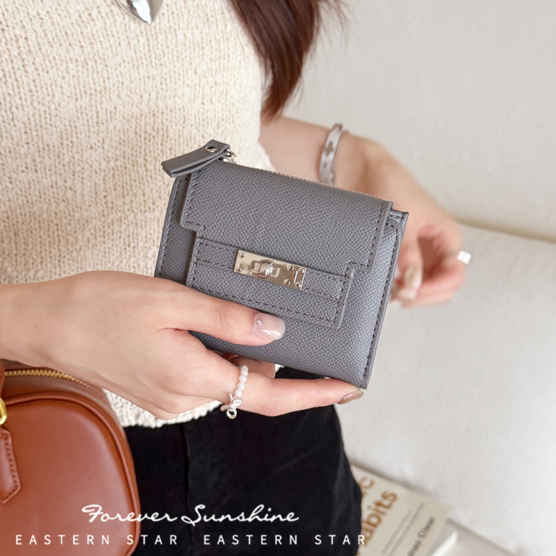 PU kožni novčanik s višestrukim džepovima za kartice — ženski kompaktni novčanik za kovanice, marka EASTERN STAR, model CL307-69B, podstava od poliestera, 2025