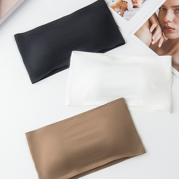 Grudnjak wrap/tube top, bez šavova, prozračni najlon, puna košarica