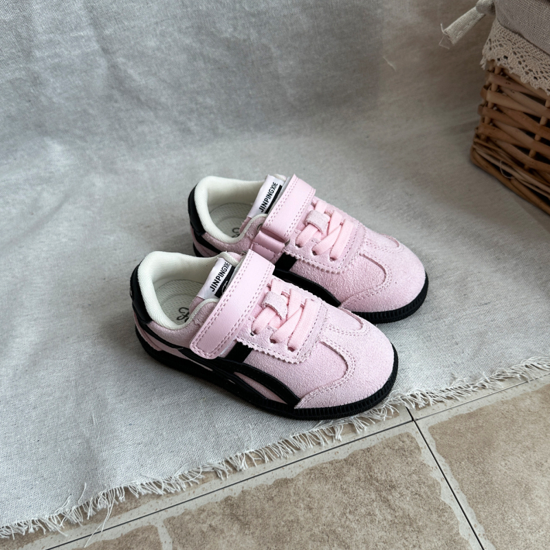 Dječje tenisice s debelim potplatom, unisex, kopčanje na Velcro, gornji dio od nubuk kože, gumena potplata