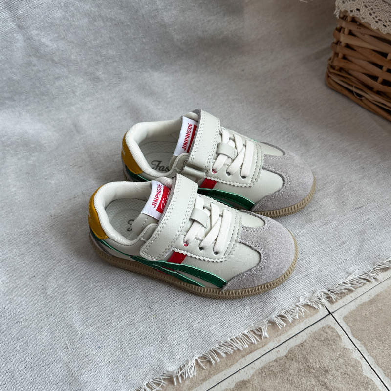 Dječje tenisice s debelim potplatom, unisex, kopčanje na Velcro, gornji dio od nubuk kože, gumena potplata