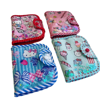 Skup kartični novčanik s motivom životinja, ručno izrađen, vodootporan, pamuk podstava, materijal: diving cloth, 1 preklop