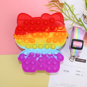 Silikonska novčanik za kovance s likovima, pravokutnog oblika, unisex, Nuoxuan (Materijal: silikon; Uzorak: likovi; Oblik: pravokutnik; Stil: svježe i slatko; Marke: Nuoxuan)