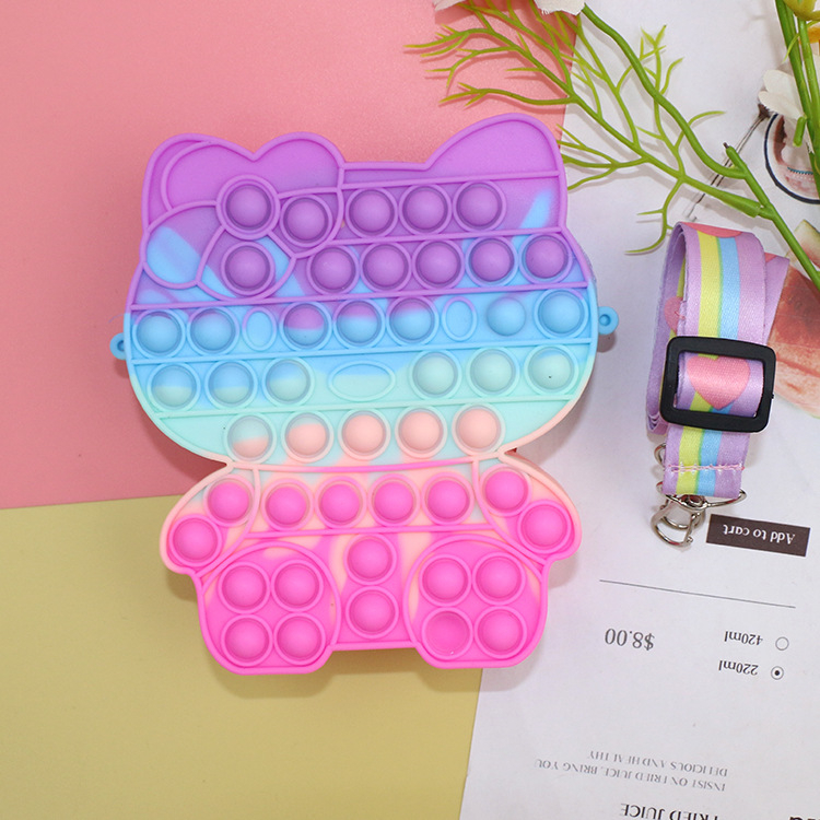 Silikonska novčanik za kovance s likovima, pravokutnog oblika, unisex, Nuoxuan (Materijal: silikon; Uzorak: likovi; Oblik: pravokutnik; Stil: svježe i slatko; Marke: Nuoxuan)