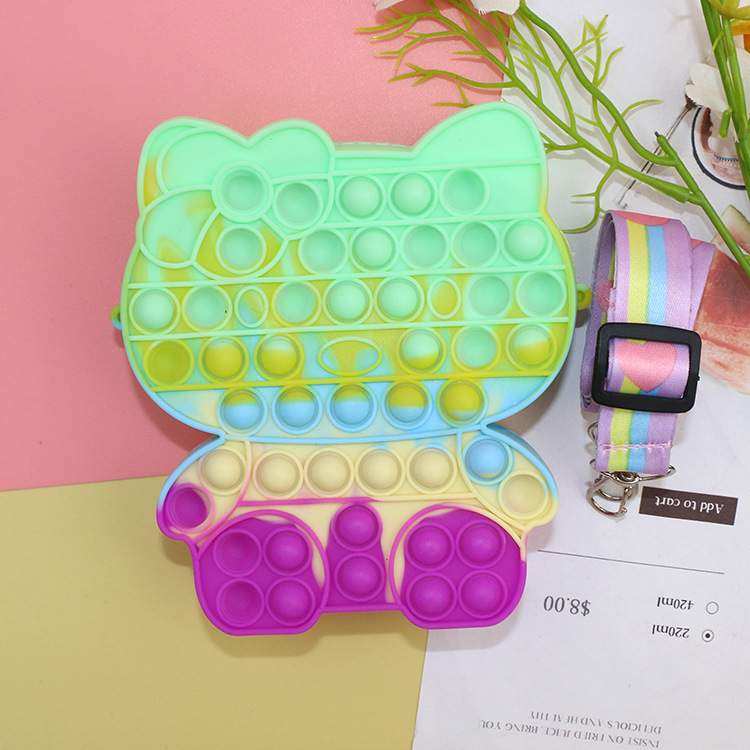 Silikonska novčanik za kovance s likovima, pravokutnog oblika, unisex, Nuoxuan (Materijal: silikon; Uzorak: likovi; Oblik: pravokutnik; Stil: svježe i slatko; Marke: Nuoxuan)