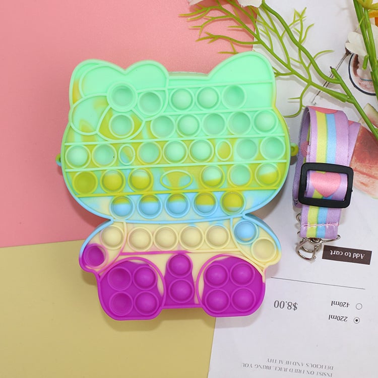 Silikonska novčanik za kovance s likovima, pravokutnog oblika, unisex, Nuoxuan (Materijal: silikon; Uzorak: likovi; Oblik: pravokutnik; Stil: svježe i slatko; Marke: Nuoxuan)